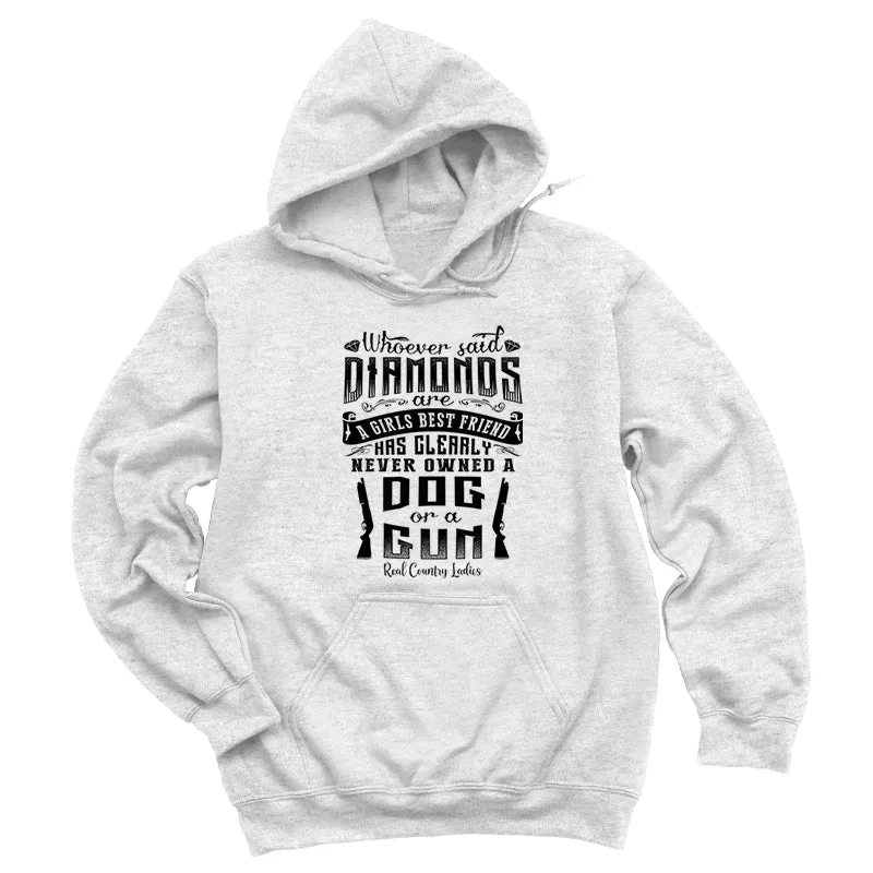 A Girls Best Friends Black Print Hoodies & Long Sleeves