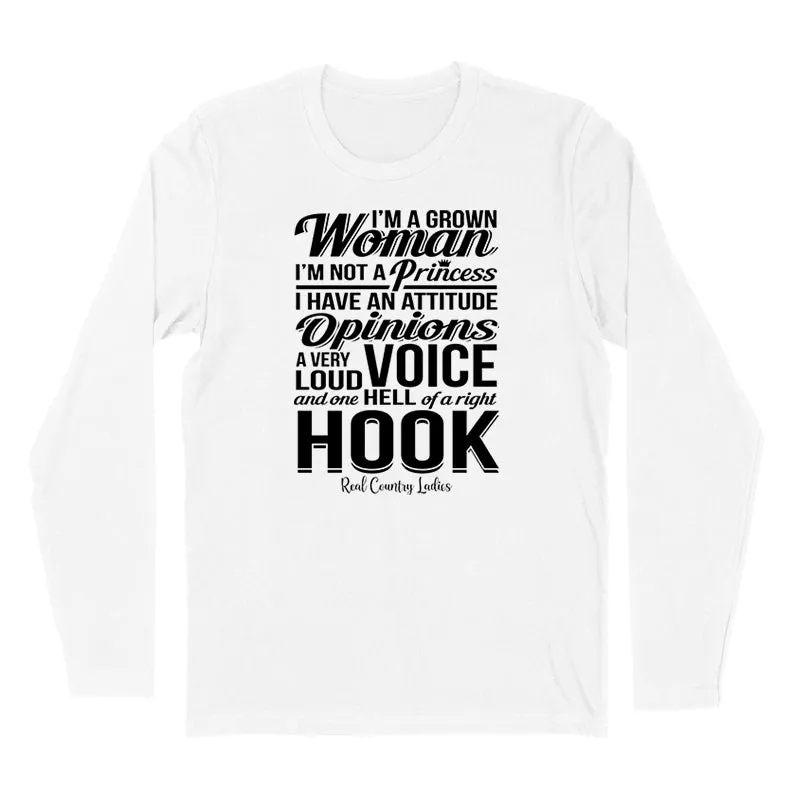 A Right Hook Black Print Hoodies & Long Sleeves