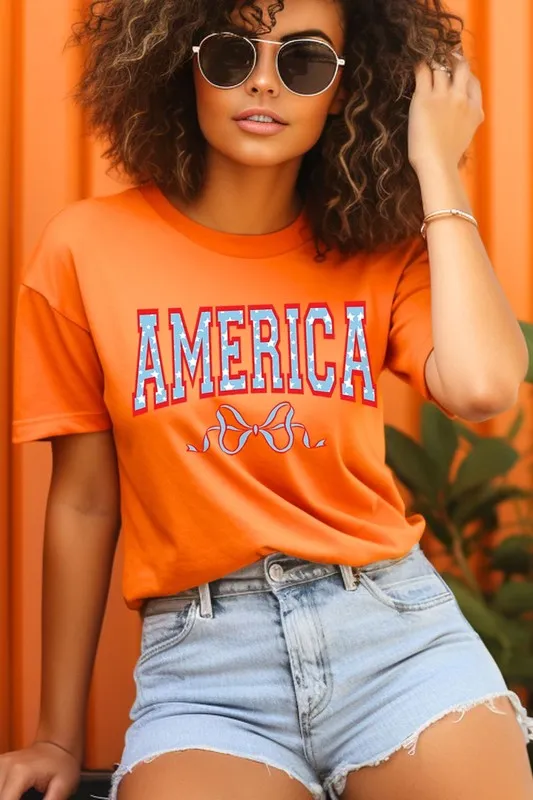 America Ribbon Graphic T Shirt