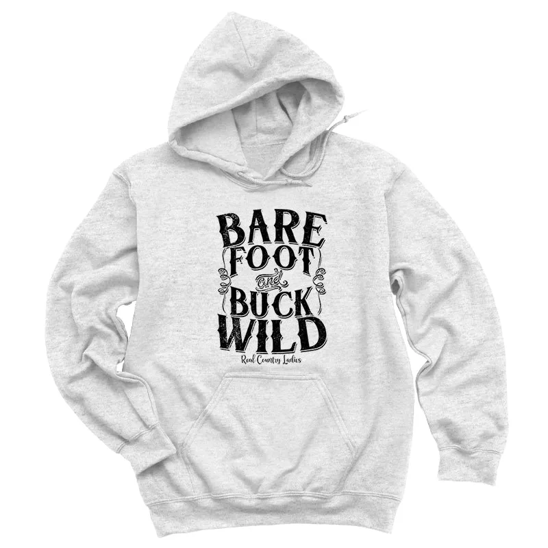 Bare Foot And Buck Wild Black Print Hoodies & Long Sleeves