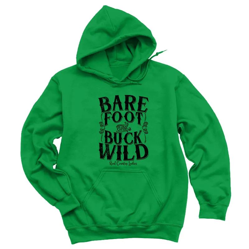 Bare Foot And Buck Wild Black Print Hoodies & Long Sleeves