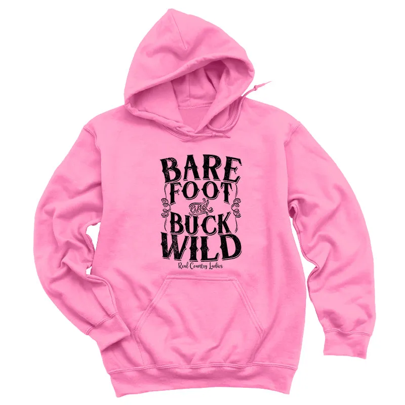 Bare Foot And Buck Wild Black Print Hoodies & Long Sleeves