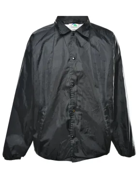 Black Classic Nylon Jacket - XL