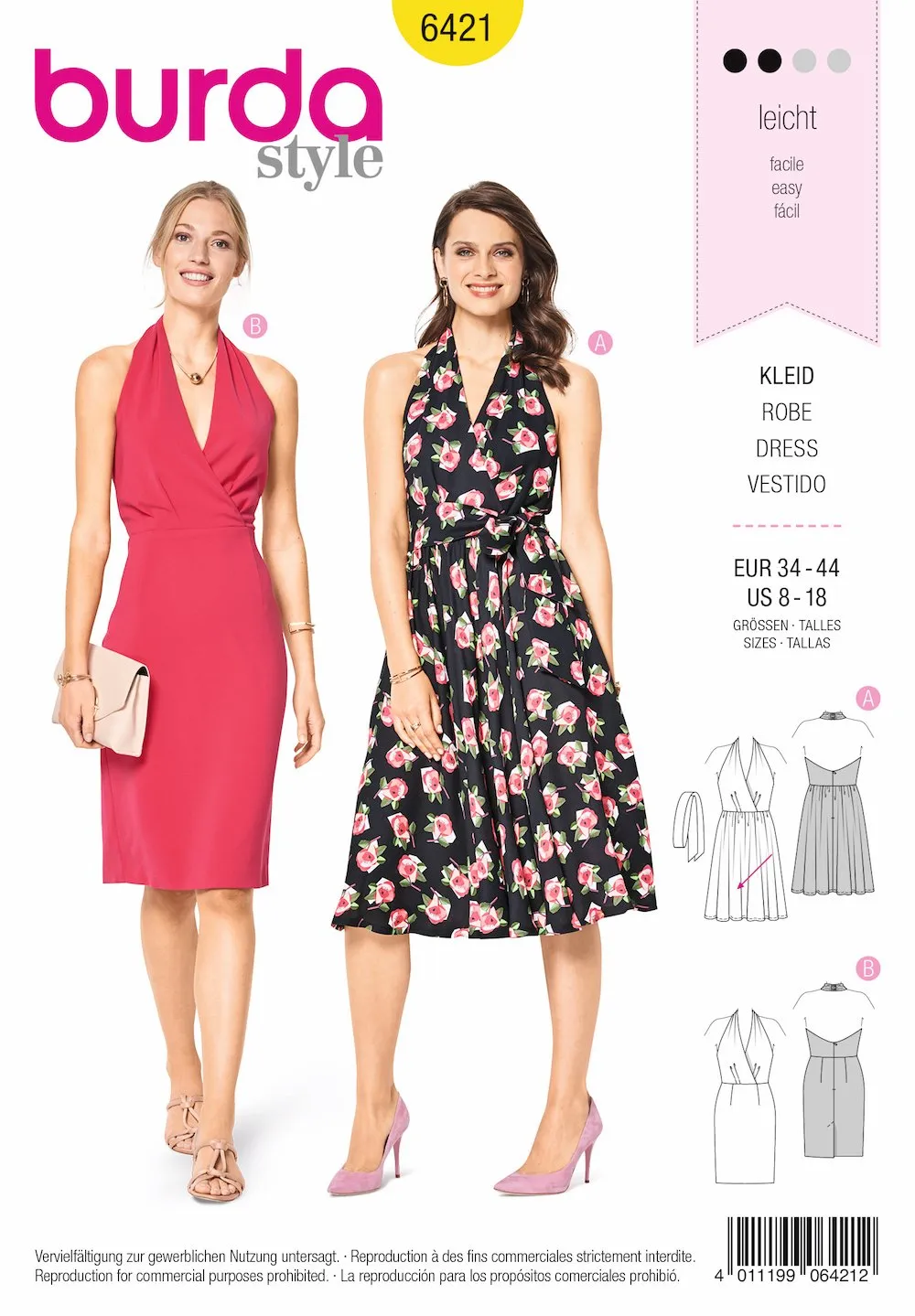 Burda 6421 Swing Dress Pattern