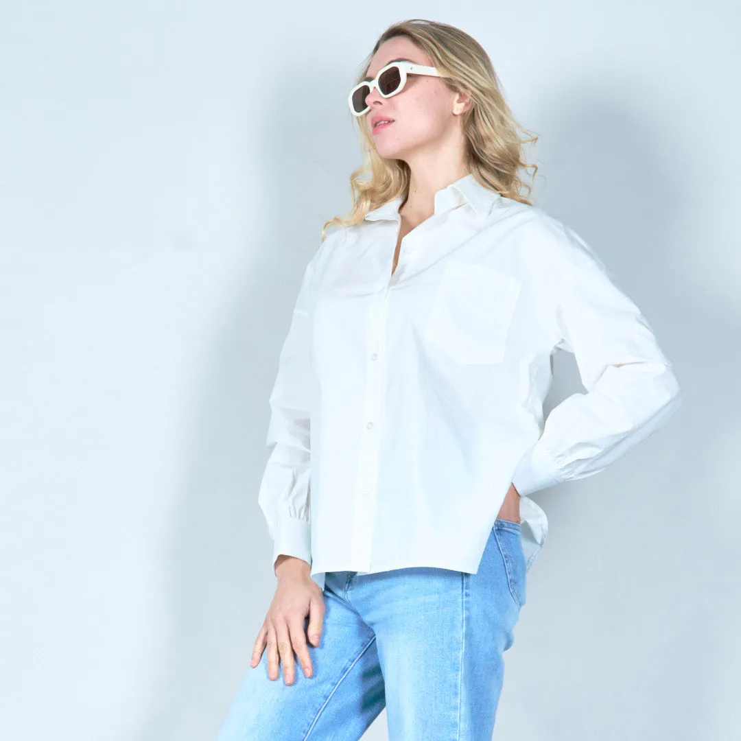 Classic collared button-down shirt wholesale