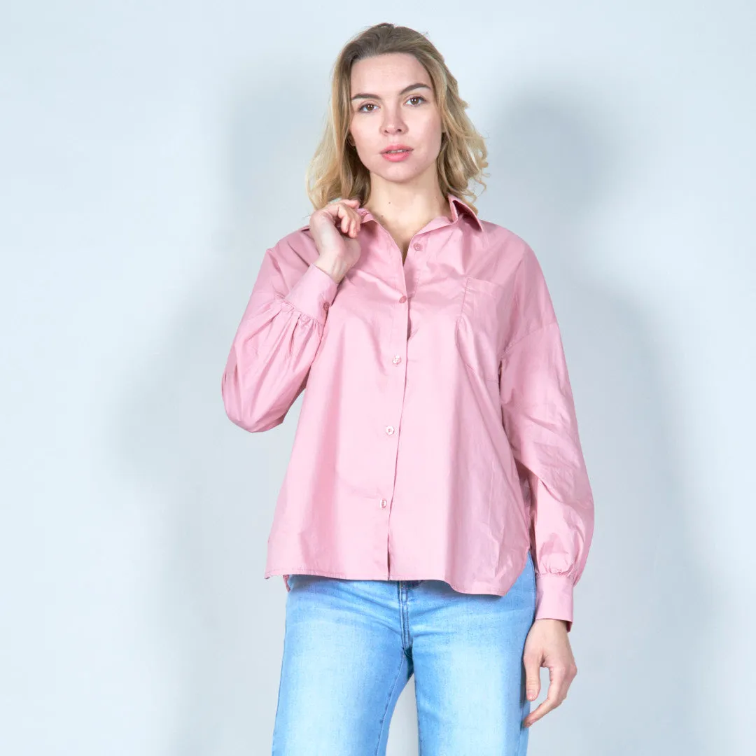 Classic collared button-down shirt wholesale