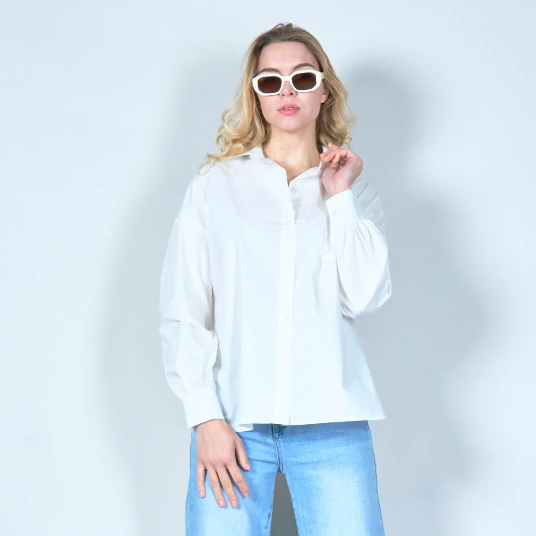 Classic collared button-down shirt wholesale