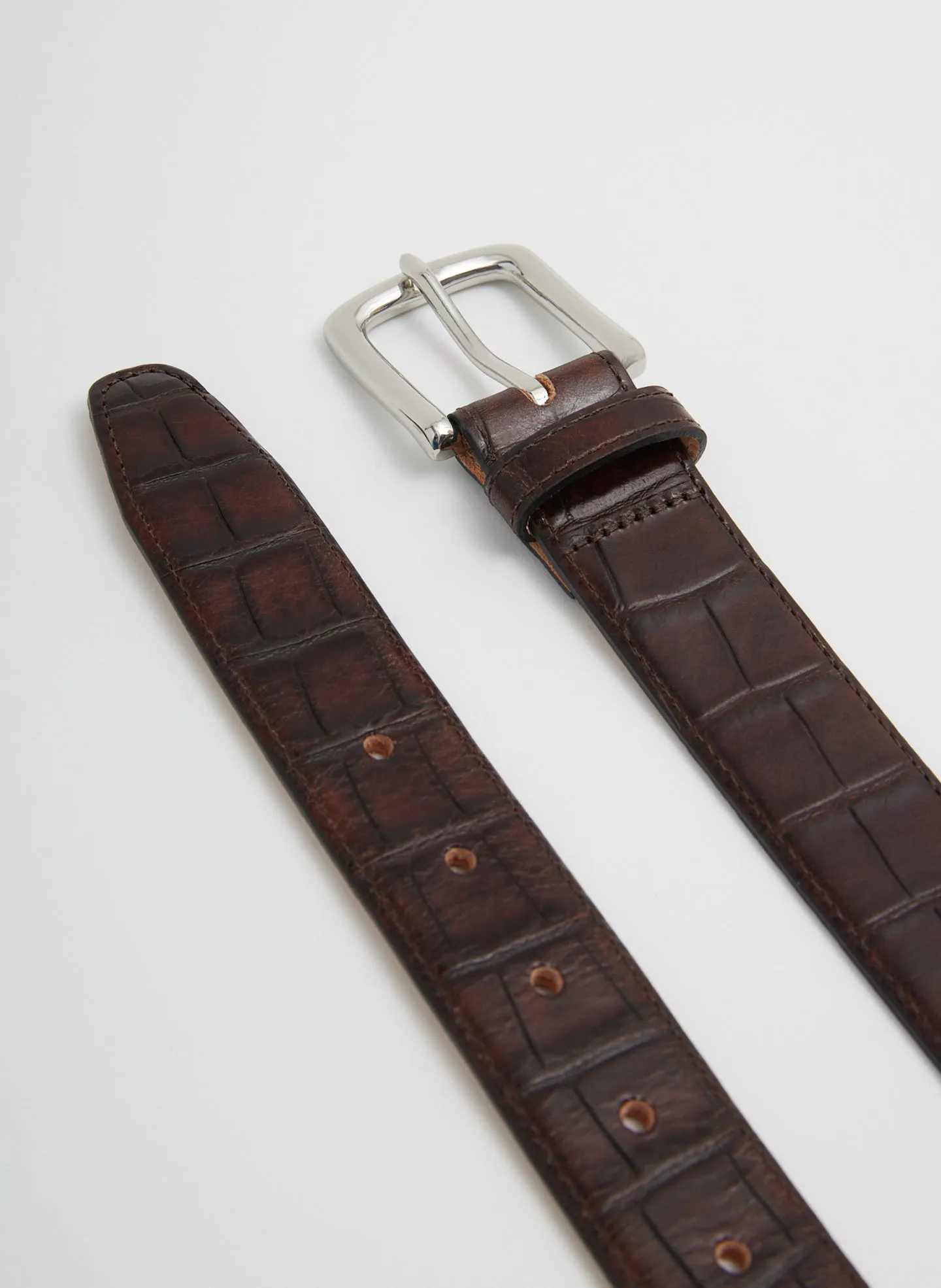 Classic Men's Croc Leather Belt