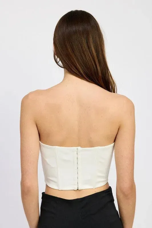 Corset Top with Lace Detail