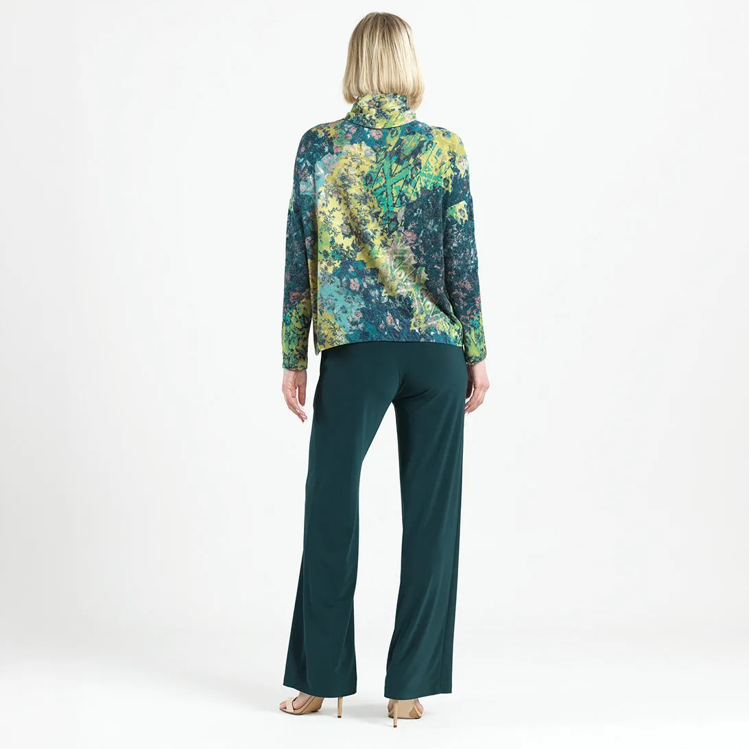 Cozy Texture - Tipped Hem Sweater Top - Floral Patch - Limited Sizes!