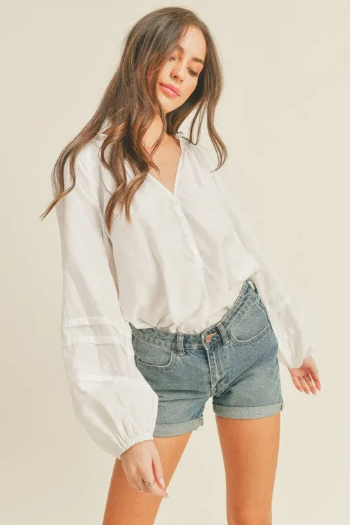 Dallas Button Top