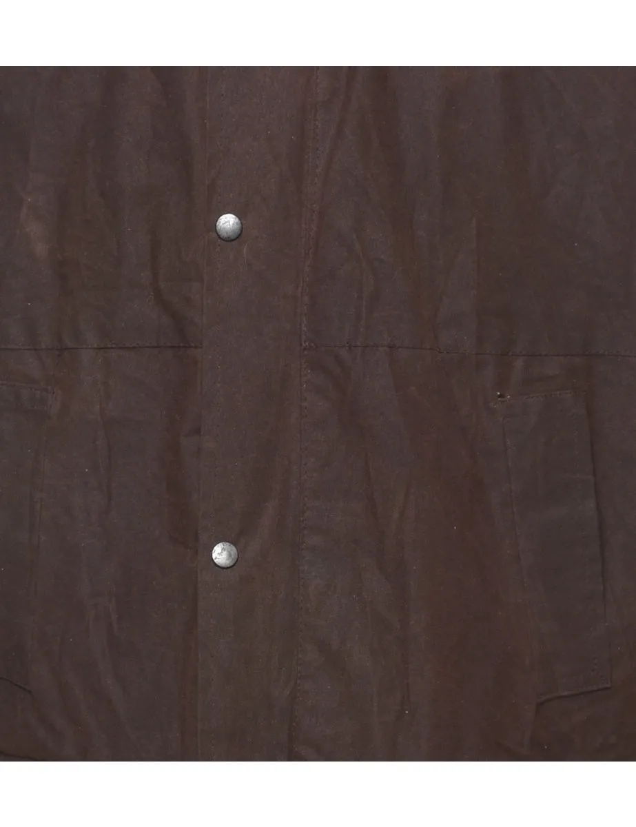 Dark Brown Classic Wax Jacket - XL