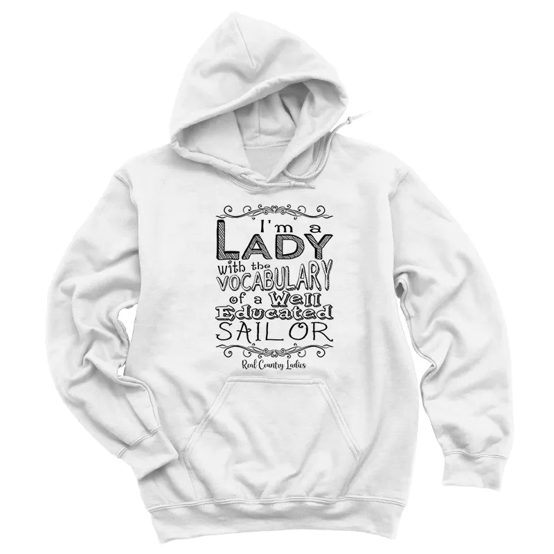 Educated Sailor Black Print Hoodies & Long Sleeves