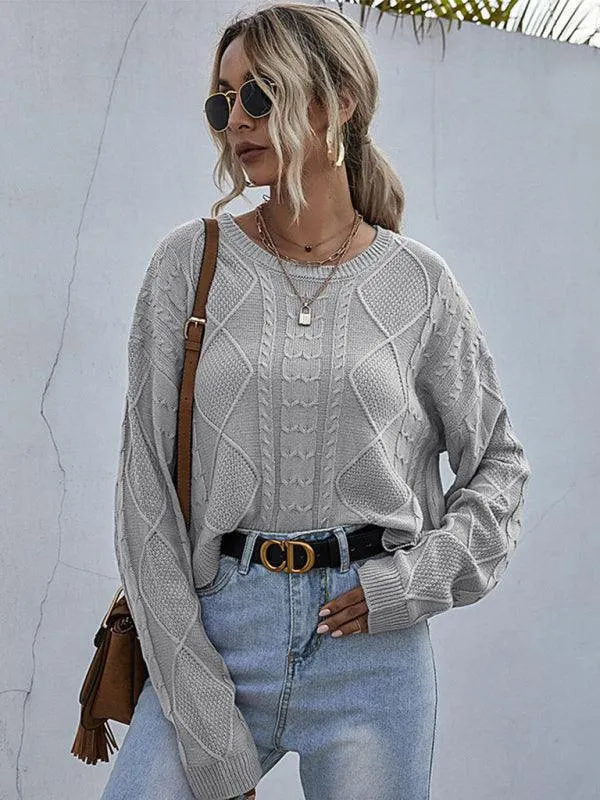 Effortless Chic: Cozy Loose Knit Sweater for Everyday Elegance