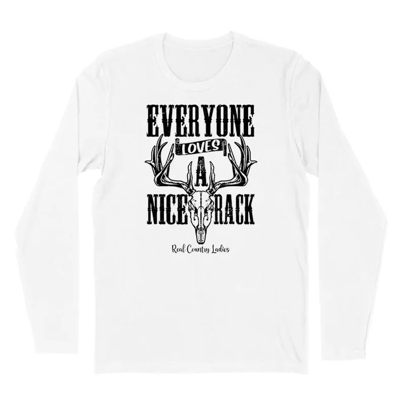 Everyone Loves A Nice Rack Black Print Hoodies & Long Sleeves