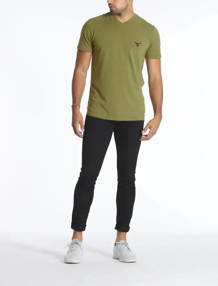 Fadano - Texas V-Neck Split-Hem Tees