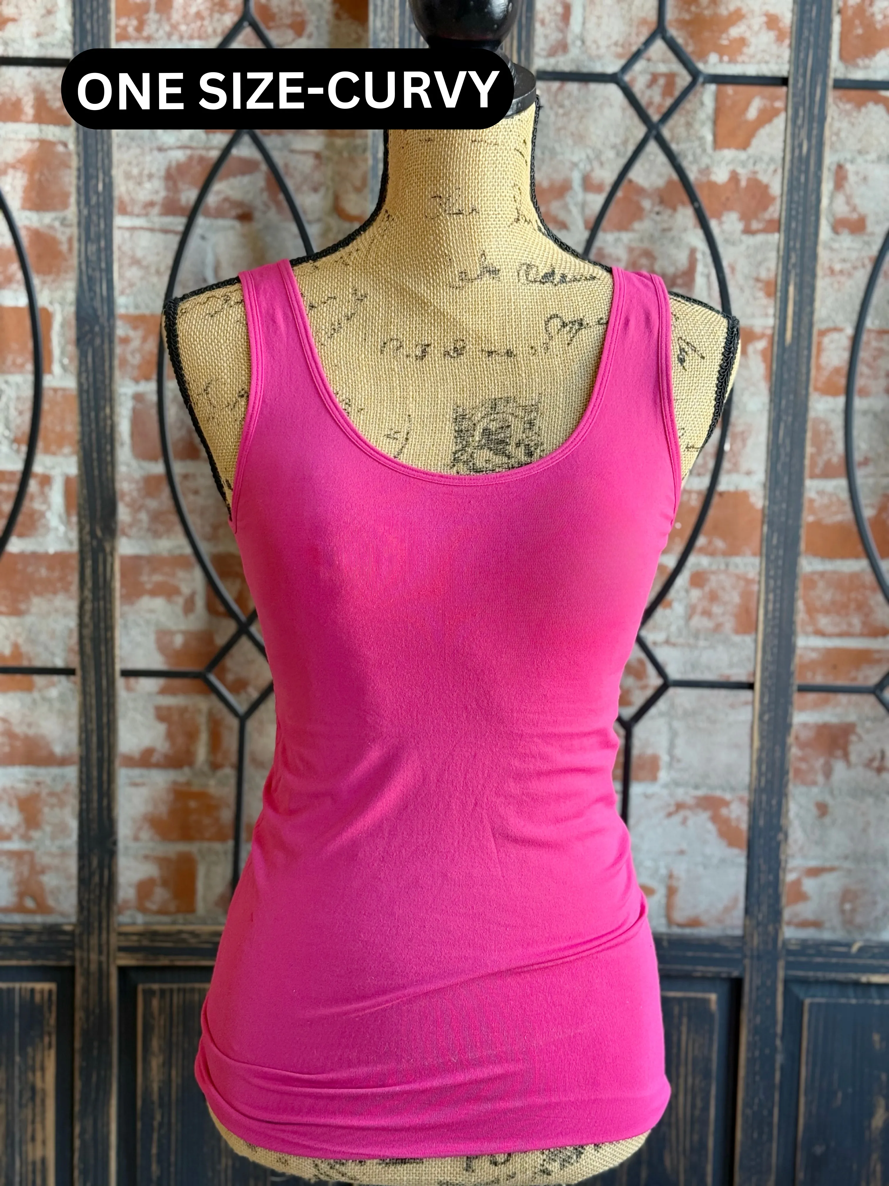 Favored Reversible Tank-Fuchsia