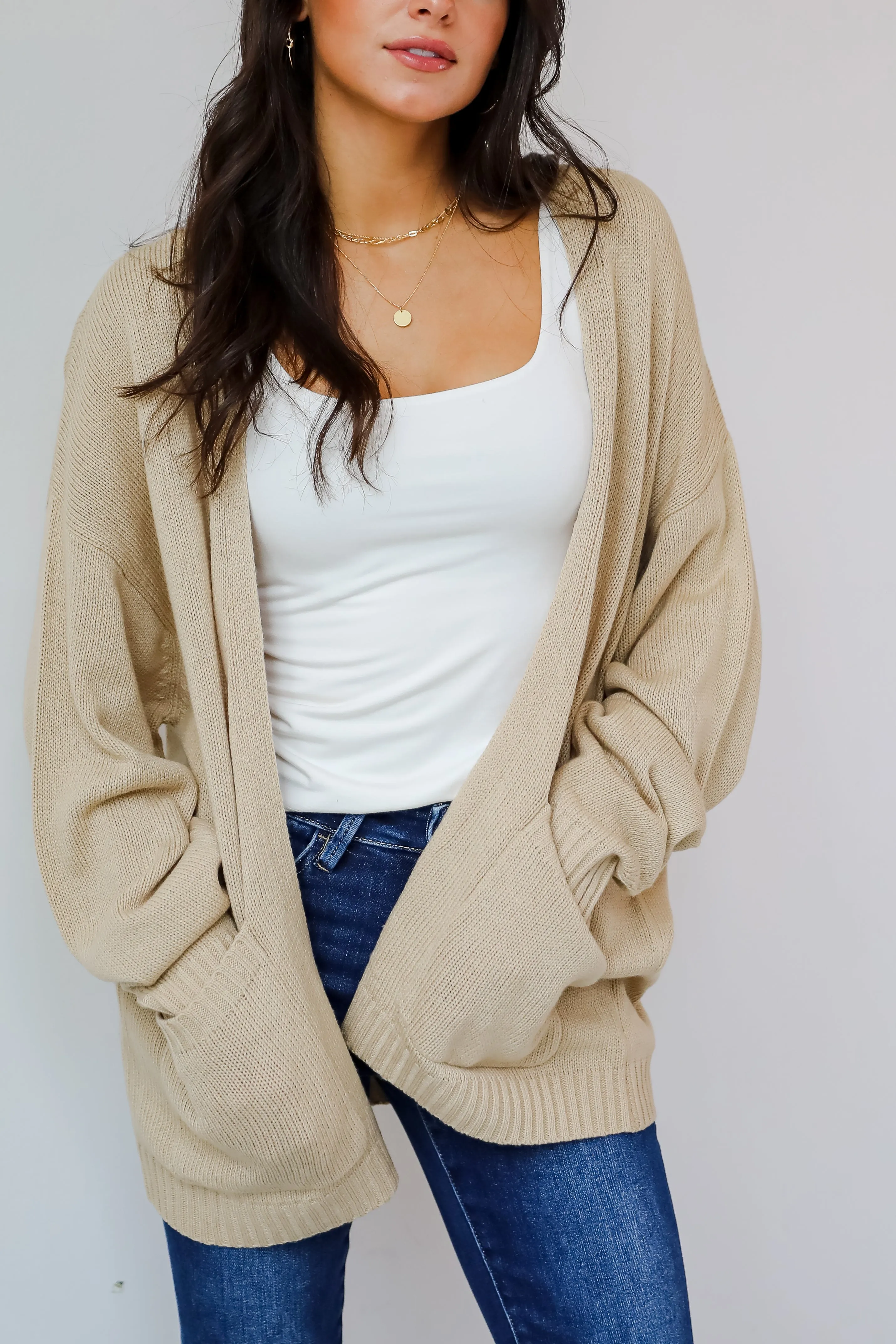 FINAL SALE - Passionately Cozy Taupe Cardigan