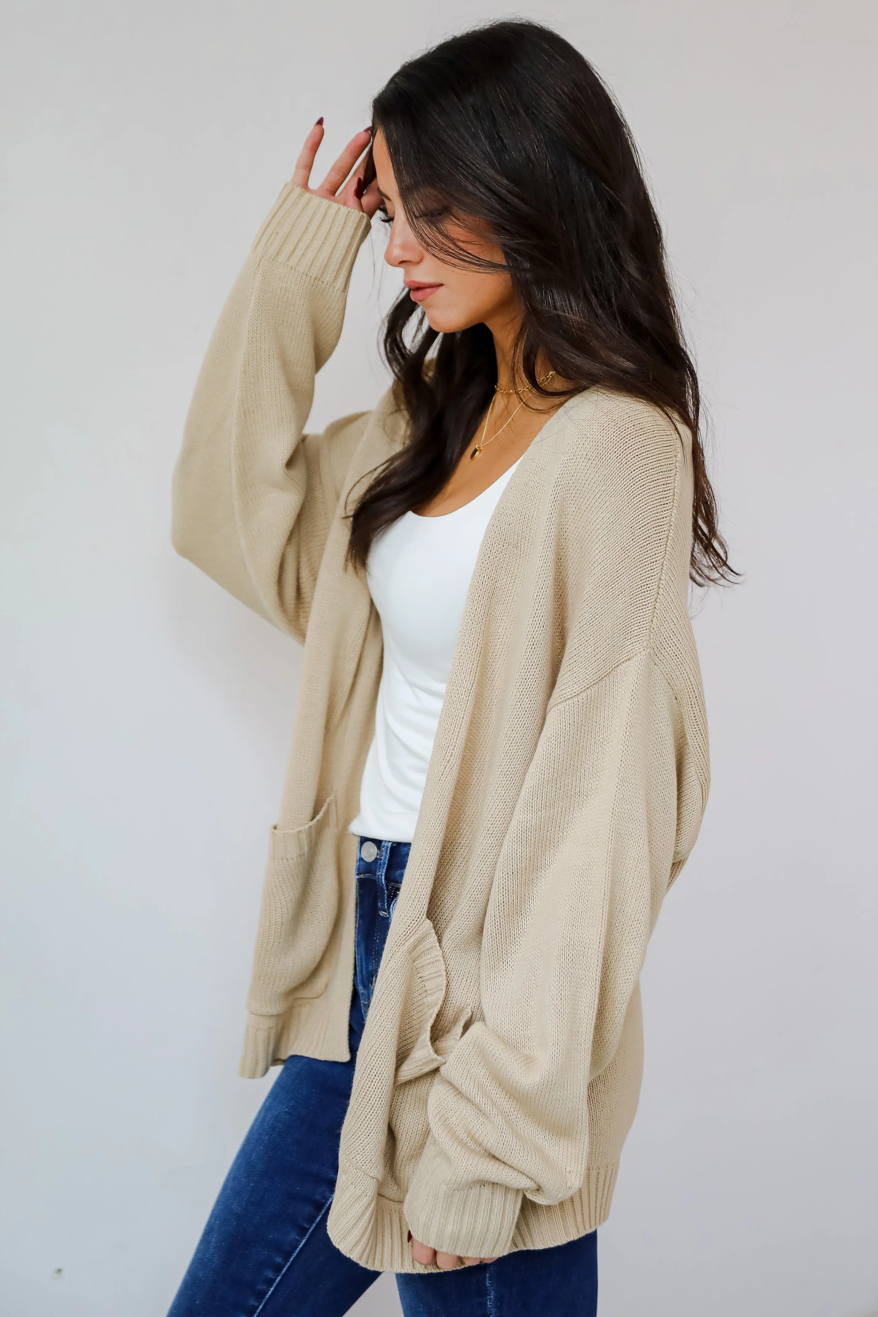 FINAL SALE - Passionately Cozy Taupe Cardigan