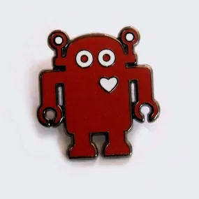 Giant Robot - Big Boss Robot Enamel Pin (Red)