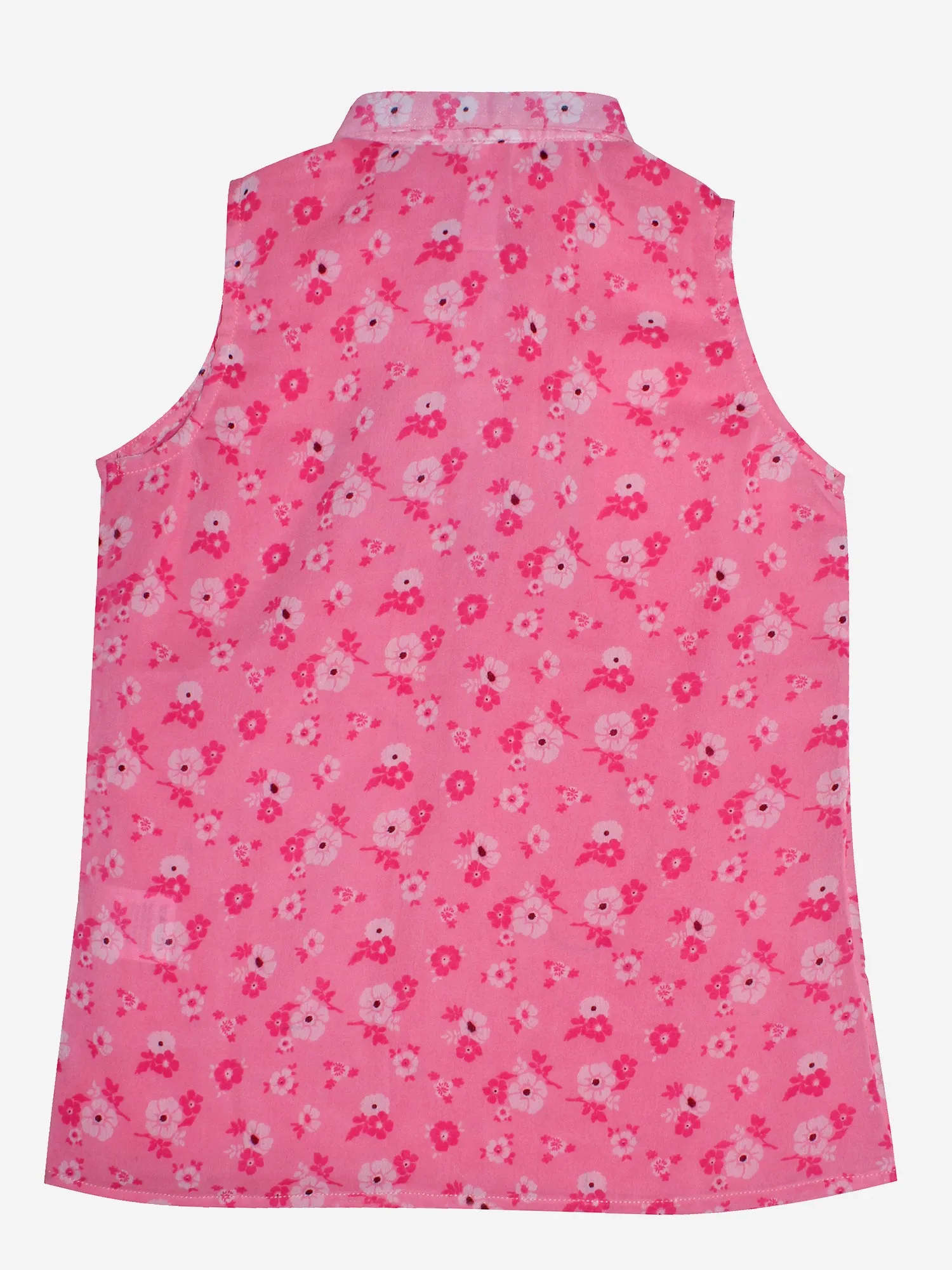 Girls Sleeveless Collar Top