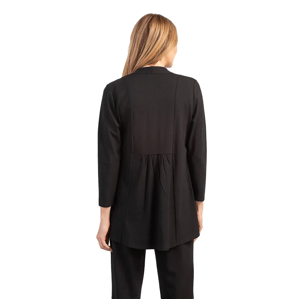 Habitat's Travel Core Shirred Back Cardigan in Black - 55935-BK