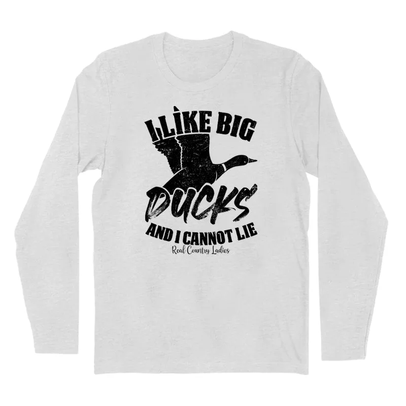 I Like Big Ducks Black Print Hoodies & Long Sleeves