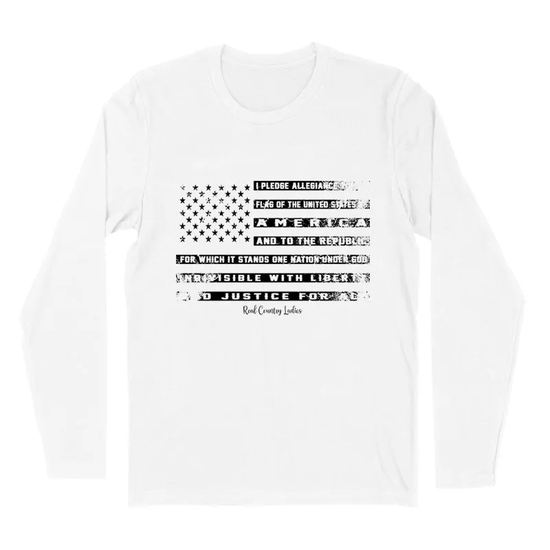 I Pledge Allegiance Black Print Hoodies & Long Sleeves