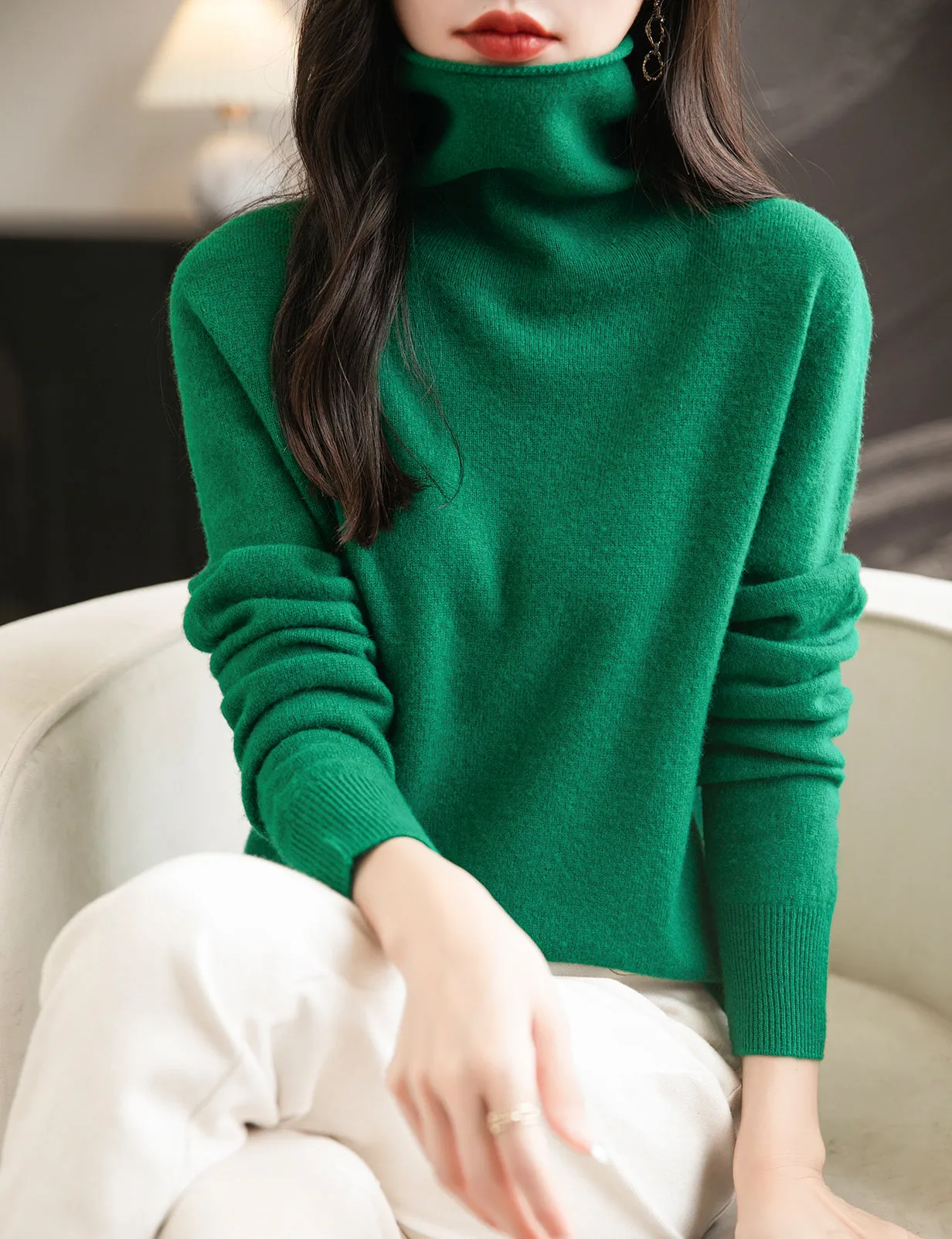 Irene Woman Turtleneck Sweater