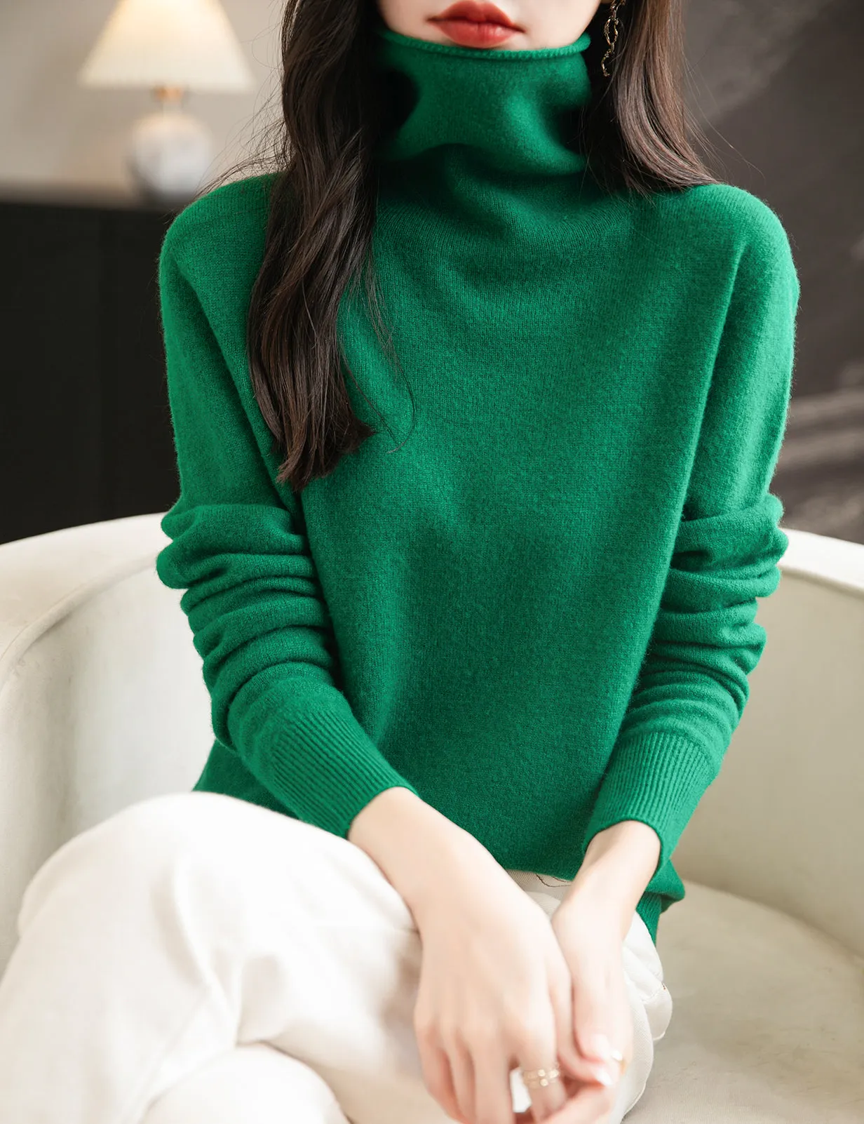 Irene Woman Turtleneck Sweater