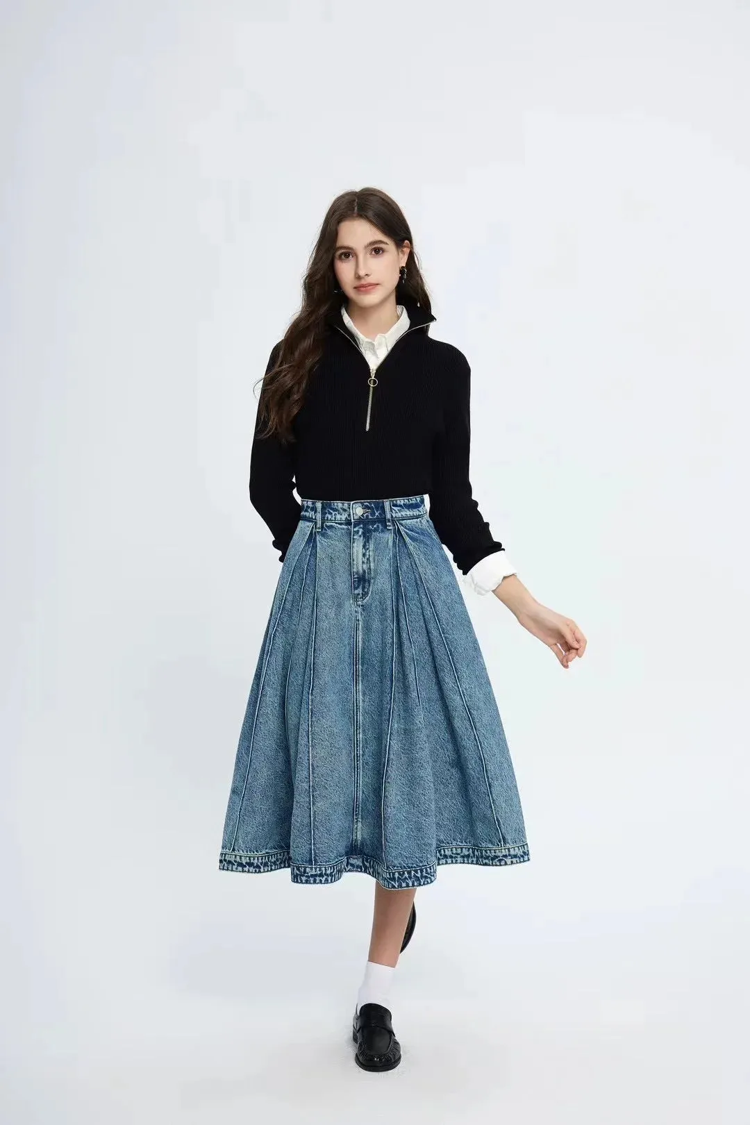 Leopard Print Trumpet Skirts Female Street Chic High Waist Long Spring Office Floral Skirt