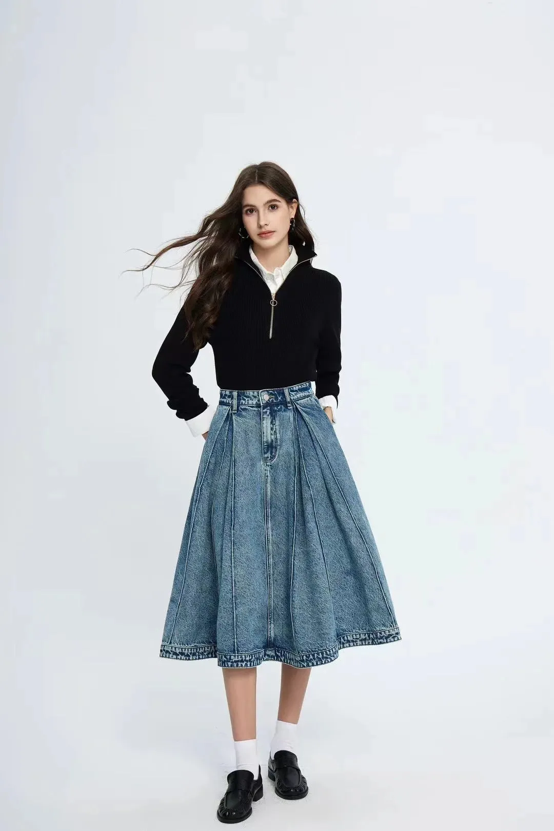 Leopard Print Trumpet Skirts Female Street Chic High Waist Long Spring Office Floral Skirt