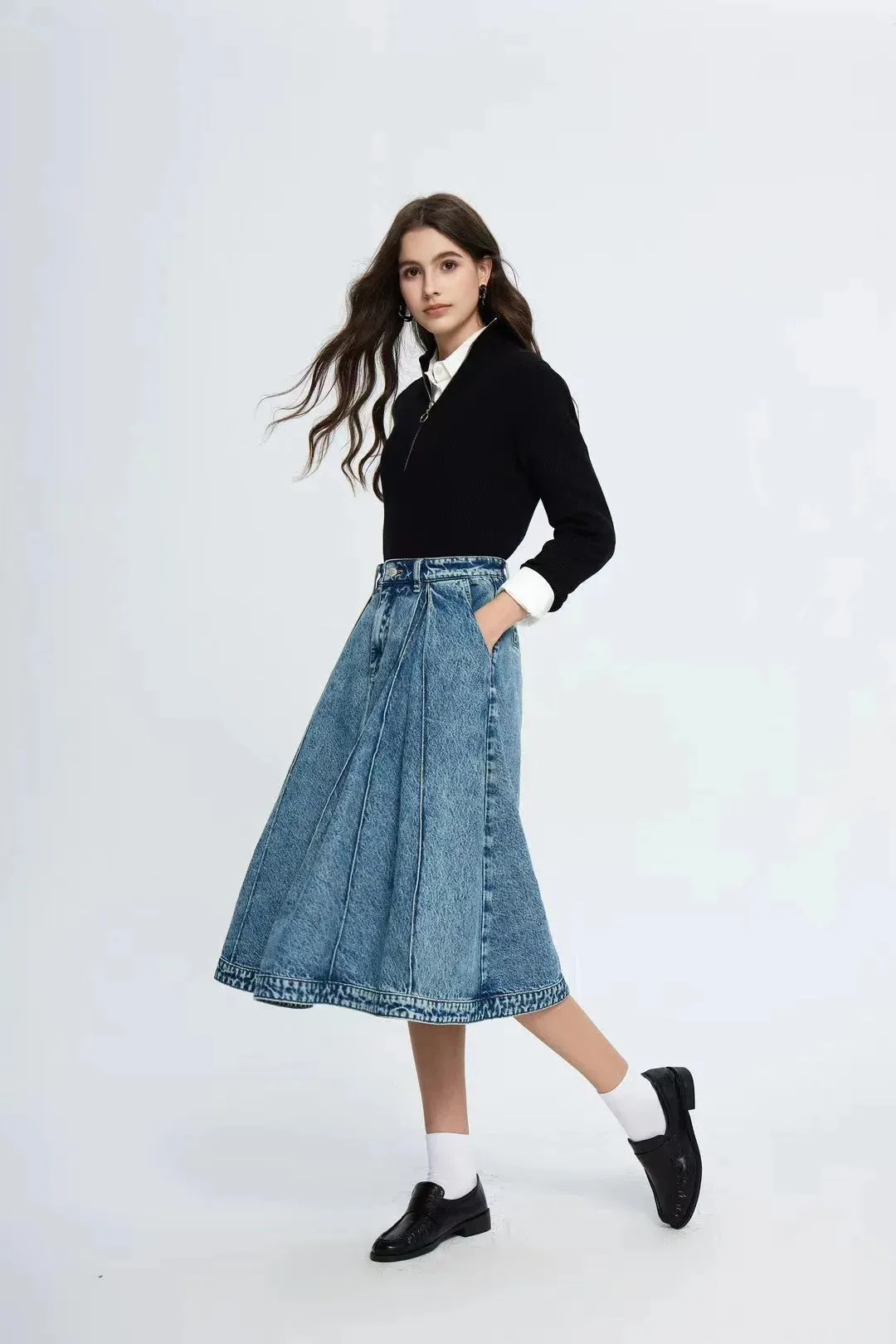 Leopard Print Trumpet Skirts Female Street Chic High Waist Long Spring Office Floral Skirt