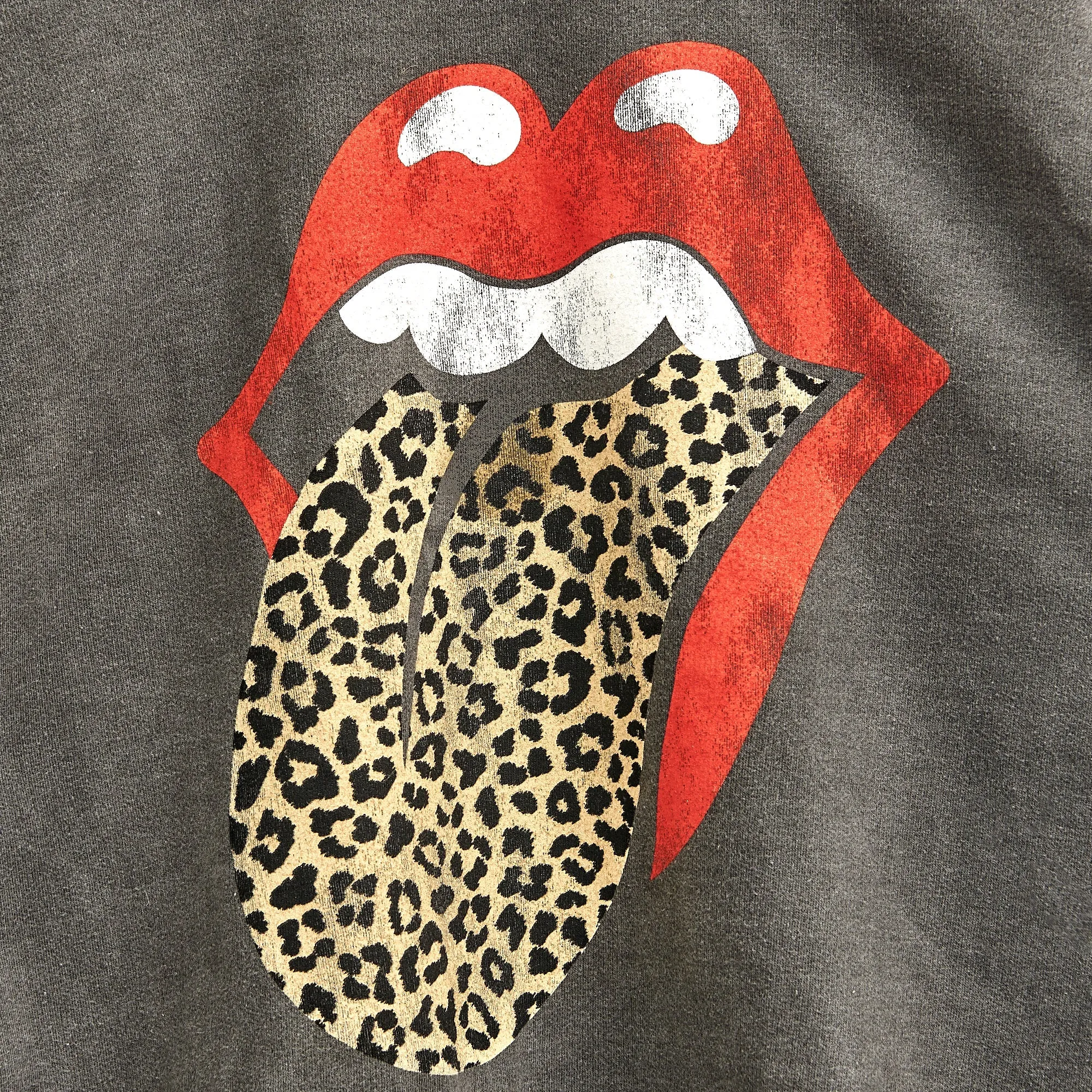 Leopard Tongue Washed Crewneck