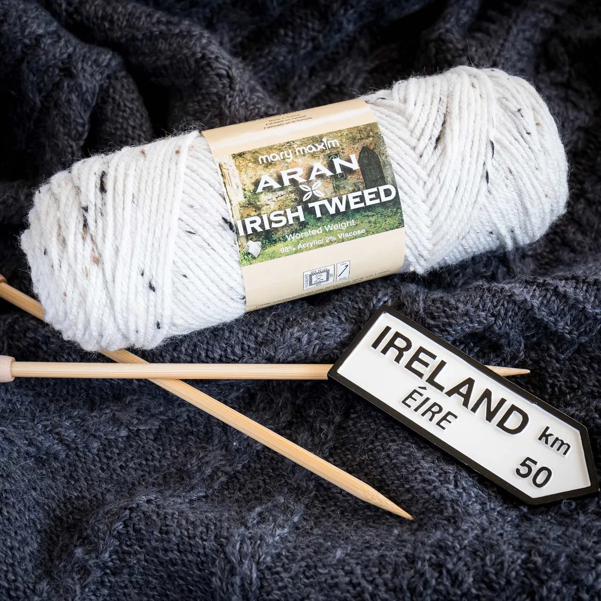 Mary Maxim Aran Irish Tweed Yarn