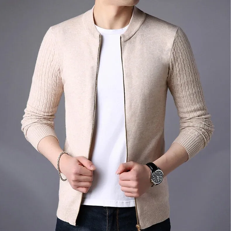 Men's Autumn/Winter Soft Cashmere Knitted Casual Cardigan