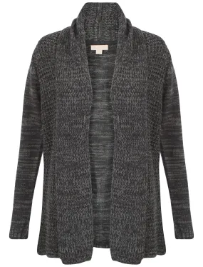 Plum Tree Oak Cardigan in Charcoal / Mid Grey