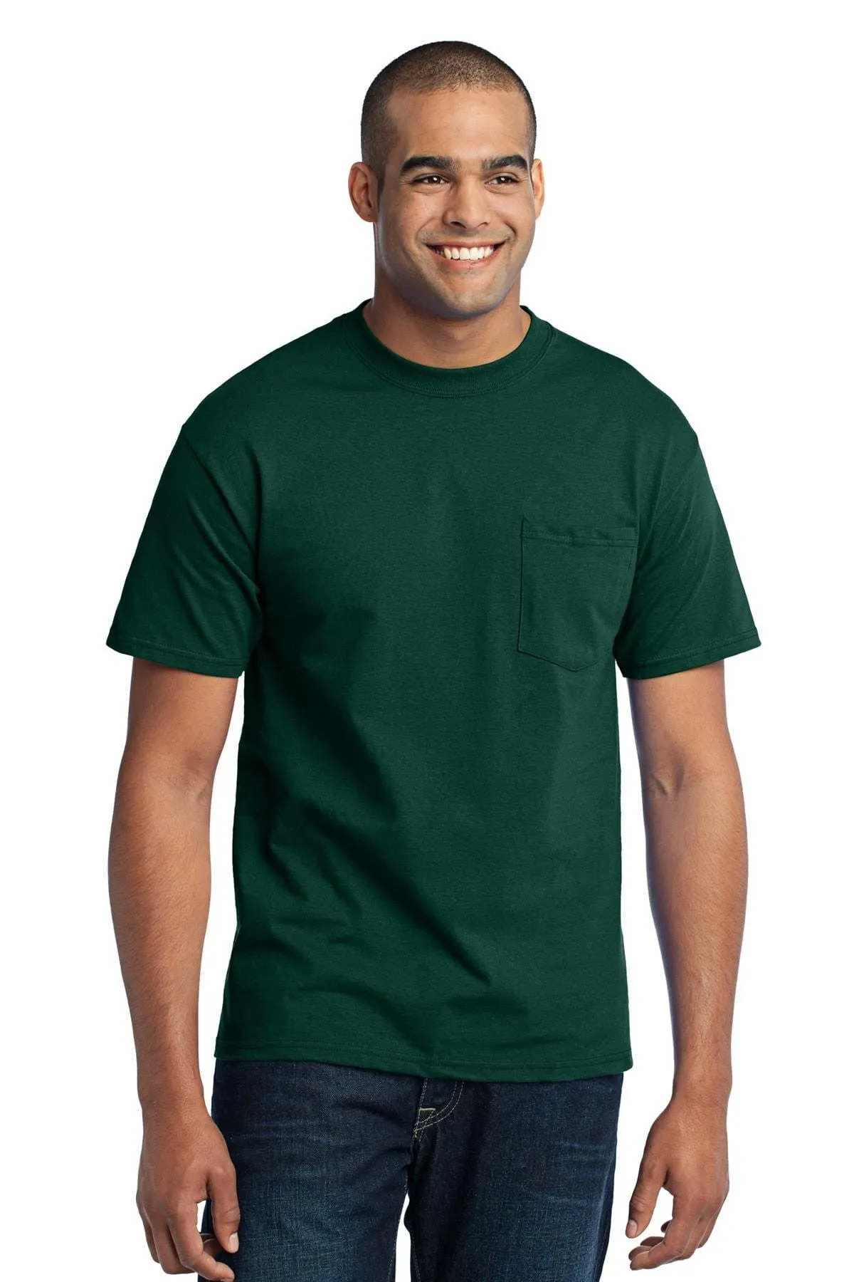 Port & Company TALL 50/50 Poly/Cotton Pocket Tee