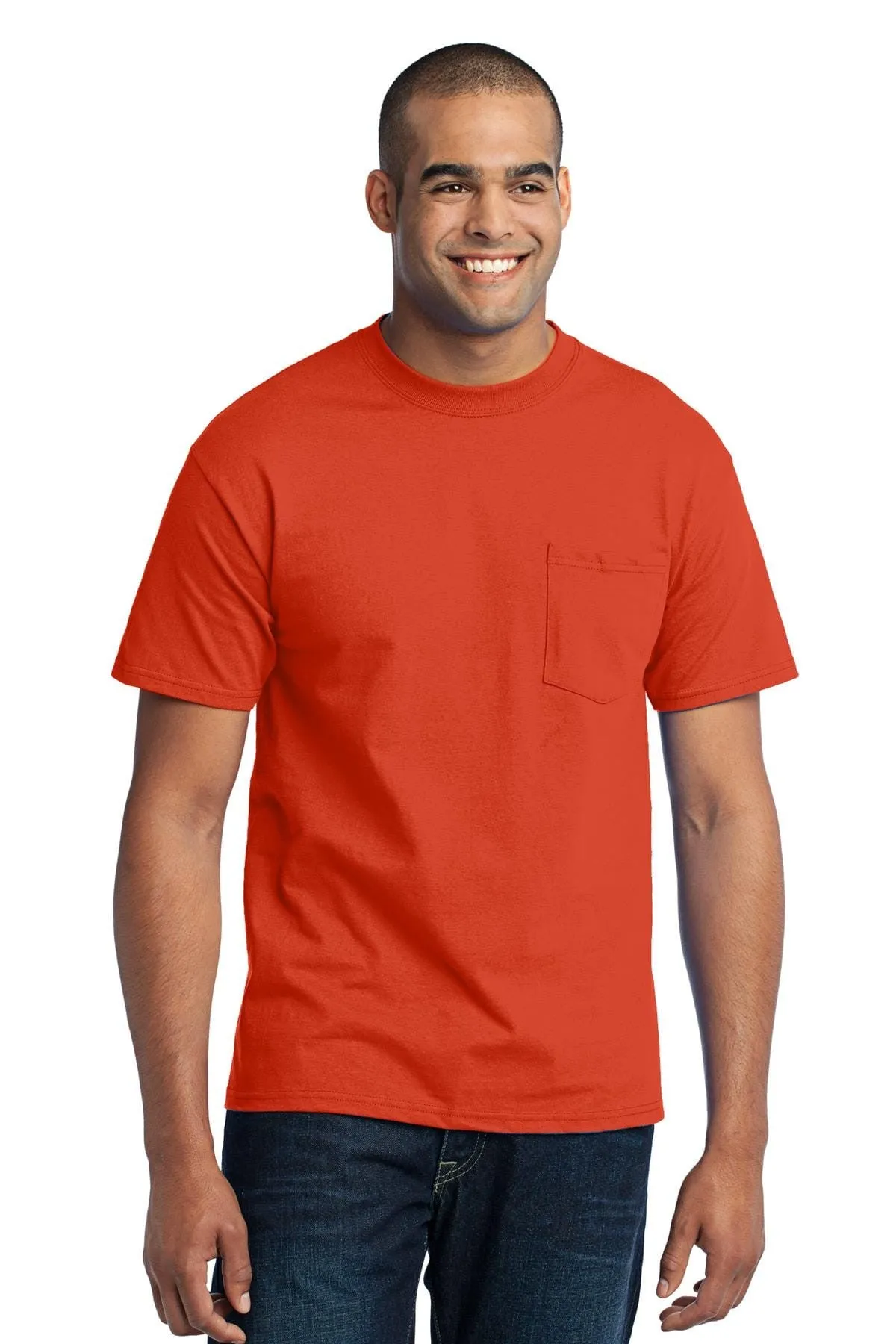 Port & Company TALL 50/50 Poly/Cotton Pocket Tee