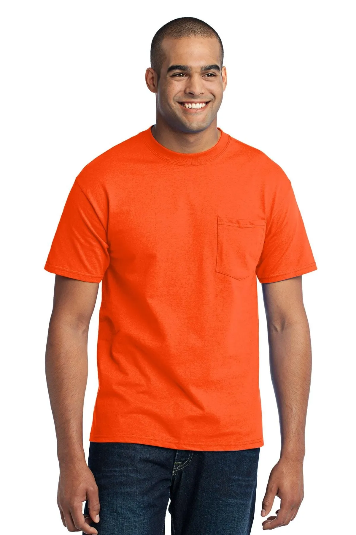 Port & Company TALL 50/50 Poly/Cotton Pocket Tee