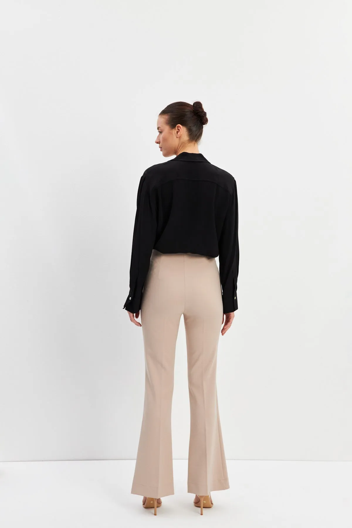 Setre Wide-Leg Trousers Dark Beige