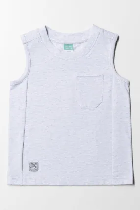 Sleeveless T-Shirt Grey