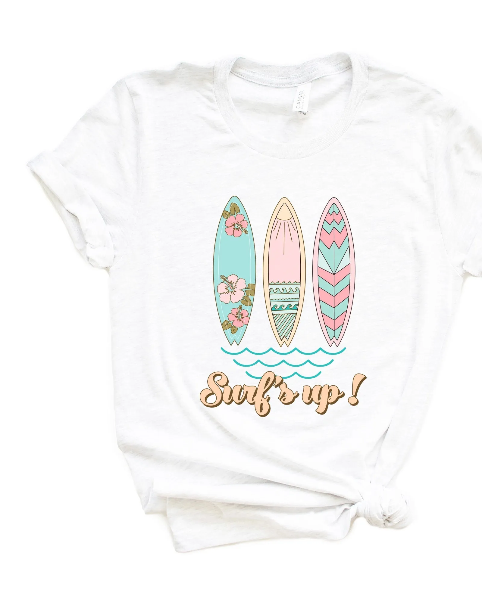 Surf's Up Short Sleeve Graphic Tee | White