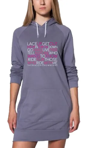 The Dress Hoodie - Ride With Me - Slate Grey