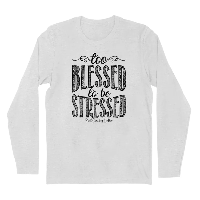 Too Blessed Black Print Hoodies & Long Sleeves