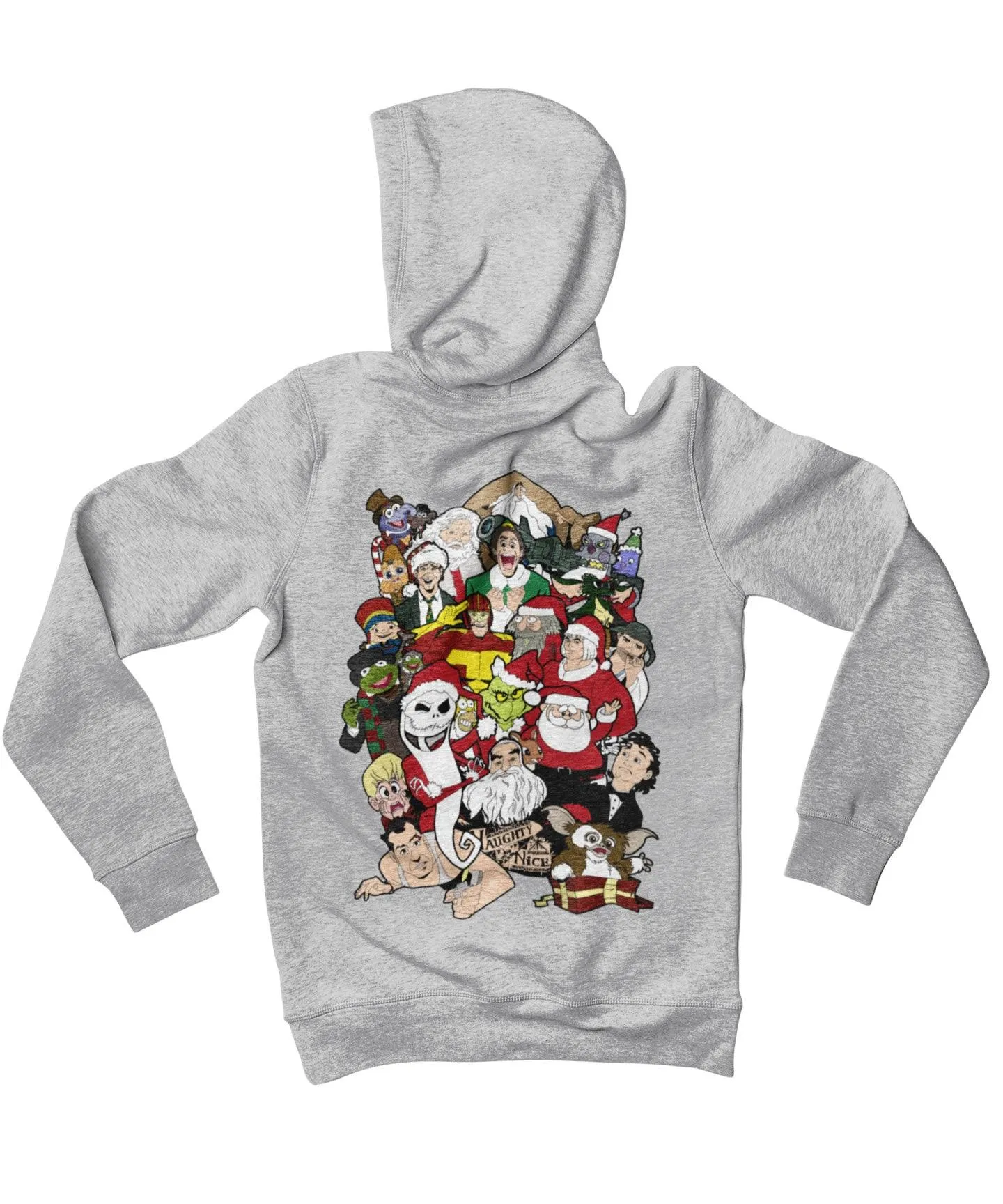 Top Notchy Christmas Chaos Back Printed Xmas Hoodie