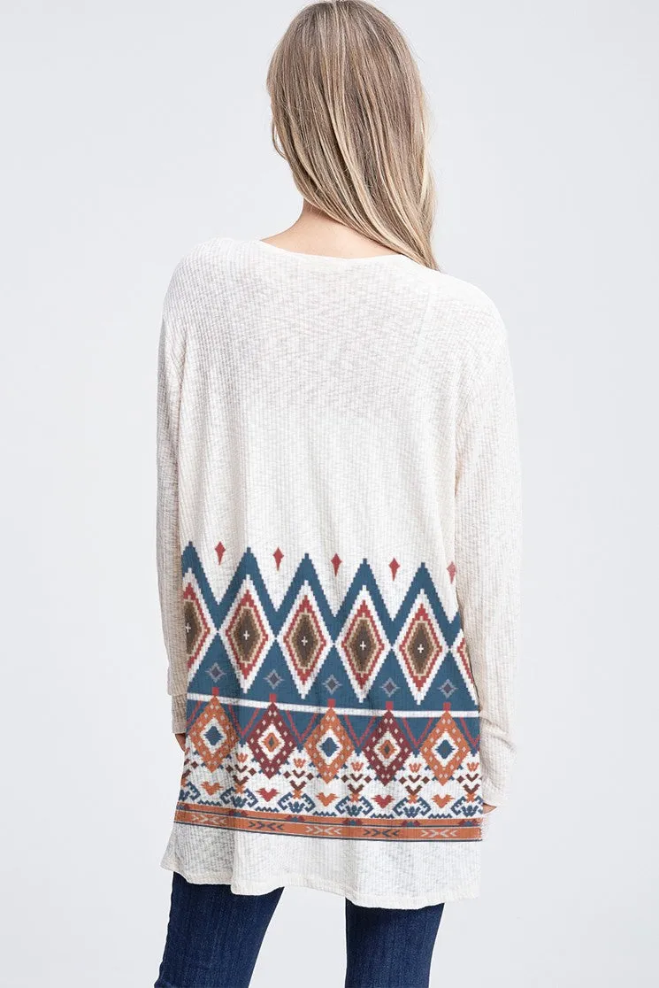 Tribal Rib Cardigan