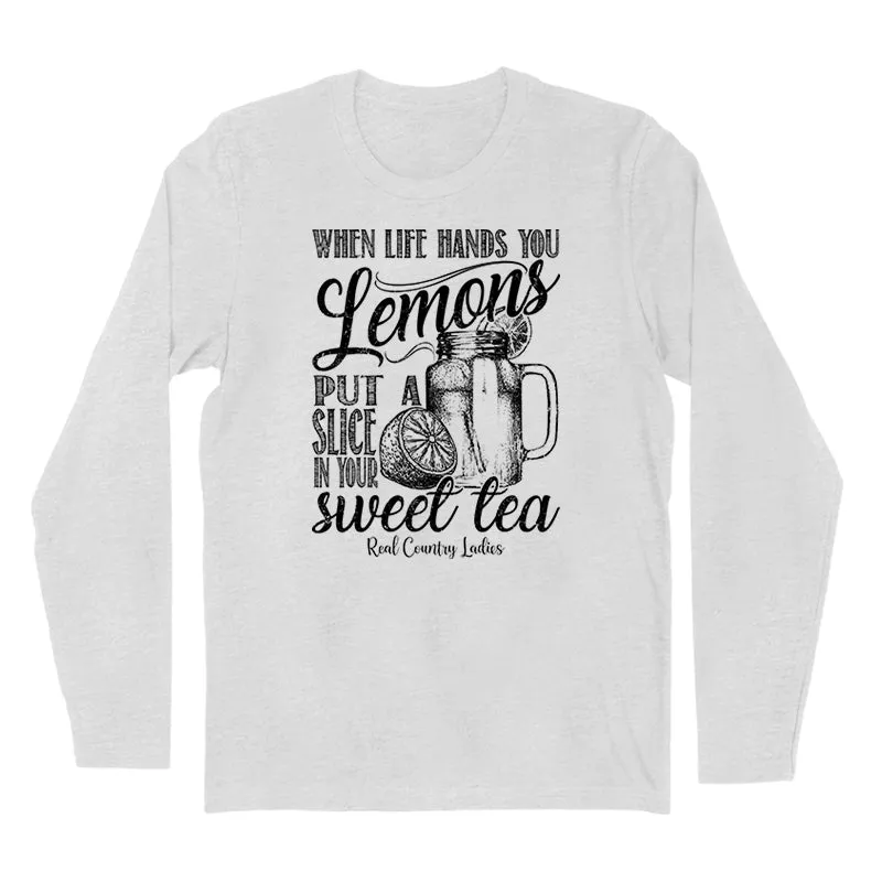 When Life Hands You Lemons Black Print Hoodies & Long Sleeves