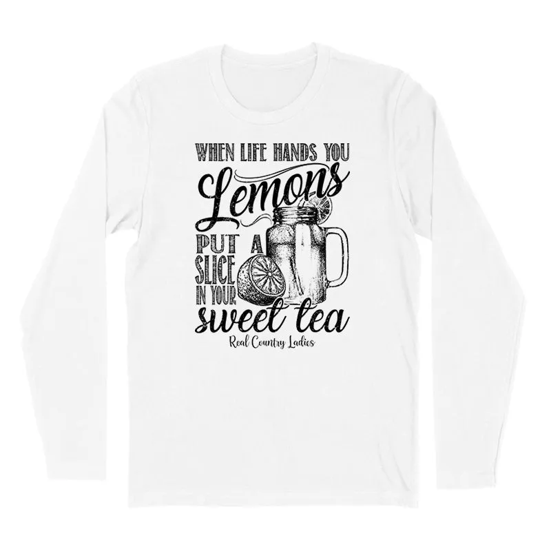 When Life Hands You Lemons Black Print Hoodies & Long Sleeves