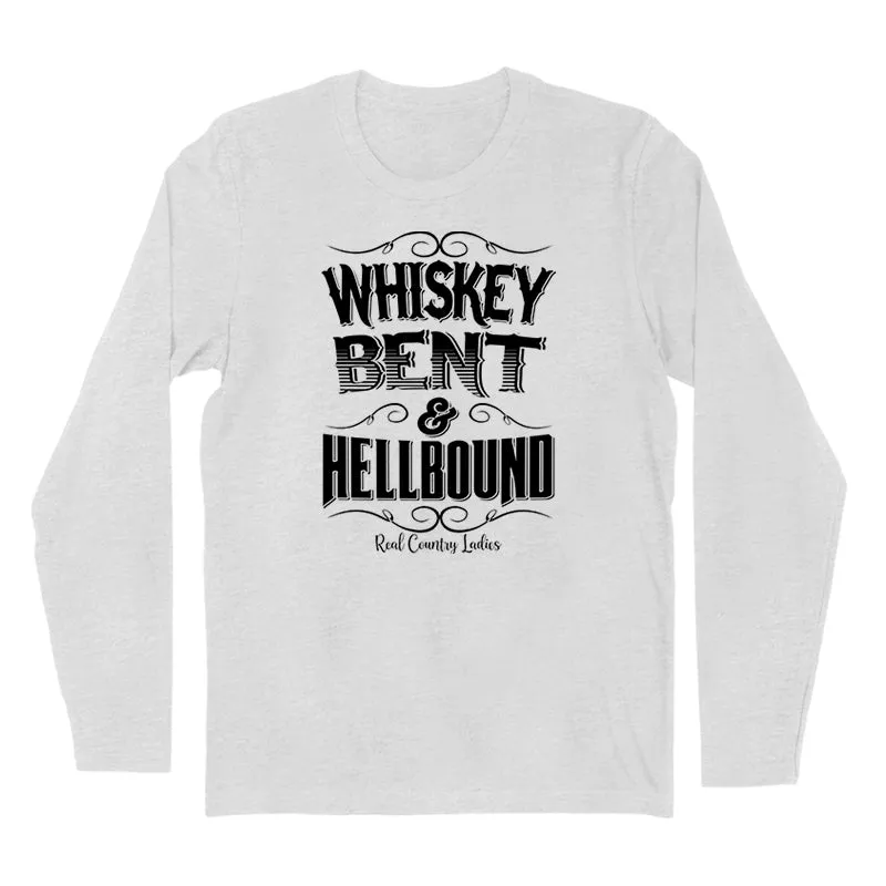 Whiskey Bent And Hellbound Black Print Hoodies & Long Sleeves